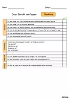 Vorschau - Arbeitsblätter - Bericht - Checkliste - Deckblatt
