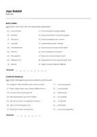 forhåndsvisning - Jojo Rabbit (Arbeidsark til filmen på engelsk) - side 1