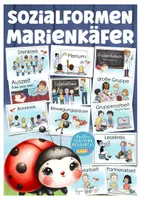 Vorschau - Präsentationen/Tafelbilder - Marienkäferklasse Klassentier Marienkäfer Sozialformen Tafelmaterial - Deckblatt