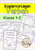 Vorschau - Arbeitsblätter - Verben entdecken (Kopiervorlagen Klasse 1 und 2) - Deckblatt