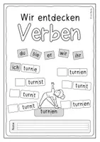 Vorschau - Arbeitsblätter - Verben entdecken (Kopiervorlagen Klasse 1 und 2) - Seite 1