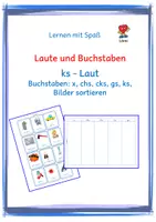 Vorschau - Spiele - ks - Laute: alle Schreibweisen - Materialpaket - Seite 1
