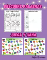 Vista previa - Hojas de trabajo - descubre palabras - Portada