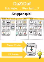 Vorschau - Unterrichtsreihen - Materialpaket - Piraten XXL Paket Wortschatzpaket - DaZ/DaF, Deutsch, Sachunterricht (Grundschule) - Seite 1