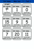 Vorschau - Arbeitsblätter - Ich habe, wer hat? (Subtraktion) Mathematik - Gruppenspiel - Seite 1