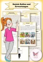 Vorschau - Arbeitsblätter - Soziale Rollen und Erwartungen - Rollenspiel und Arbeitsblätter mit Lösungen - Deckblatt