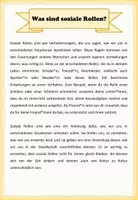 Vorschau - Arbeitsblätter - Soziale Rollen und Erwartungen - Rollenspiel und Arbeitsblätter mit Lösungen - Seite 1