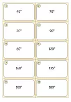 Vorschau - Aufgabenkarten - Aufgabenkarten zum Winkel messen & zeichnen - Deckblatt