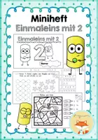 Vorschau - Arbeitsblätter - Miniheft - Einmaleins mit 2 - Deckblatt