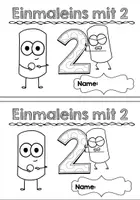 Vorschau - Arbeitsblätter - Miniheft - Einmaleins mit 2 - Seite 2