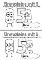 Vorschau - Arbeitsblätter - Miniheft - Einmaleins mit 5 - Seite 2