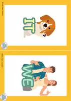 Vista previa - Decoración del aula - Printable Classroom Sign: Pronouns + verb to be & to have. - página 3