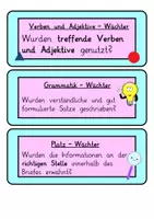 Vorschau - Aufgabenkarten - Briefe schreiben: Wächterkarten & Feedback (Satzanfänge) - Deutsch - Kl. 3/4 - Seite 3