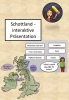 Vorschau - Präsentationen/Tafelbilder - Schottland - interaktive Präsentation - Deckblatt