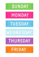 Vista previa - Tarjetas / Manipulativos - CALENDARIO DIDÁCTICO RUTINAS INGLES - página 3