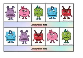 Aperçu - Apprentissages en autonomie - La nature des mots - Page 1