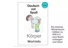 Vorschau - Arbeitsblätter - Deutsch mit Spaß: Wortfeld "Körper" - Deckblatt