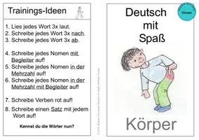Vorschau - Arbeitsblätter - Deutsch mit Spaß: Wortfeld "Körper" - Seite 1