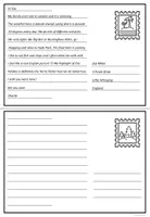 Vorschau - Arbeitsblätter - How to Write a Postcard - Seite 2