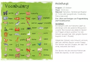 Vorschau - Stationenlernen - Animal Guessing Game (Speaking activity) - Seite 1