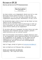 Vorschau - Stationenlernen - ZR 20 - Freiarbeit - Rechenspiel - Rechenkarten - Selbstkontrolle - Seite 2