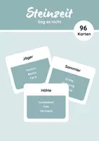 Vorschau - Spiele - Sag es nicht - Wortschatzspiel mit 96 Karten zur Steinzeit - Deckblatt