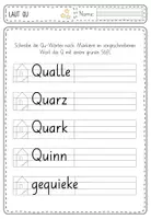 Vorschau - Arbeitsblätter - Buchstabe Q / Qu - differenzierte Arbeitsblätter in DCH Basisschrift - Seite 3