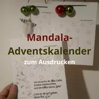 Vorschau - Mal- und Bastelvorlagen - Adventskalender Mandala - Deckblatt
