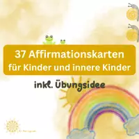Vorschau - Bildkarten - Kinder-Affirmationskarten (großes Set mit 37 Karten) - Deckblatt