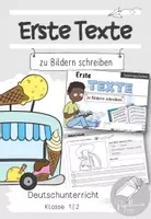 Vorschau - Arbeitsblätter - Erste Texte schreiben zum Bild - Sommergeschichten - Deckblatt