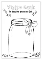 Vorschau - Mal- und Bastelvorlagen - Abschiedsgeschenk Bonbonglas - Fingerabdrücke - Seite 3