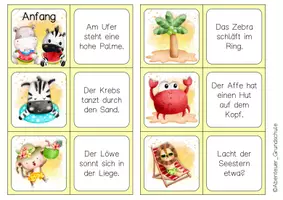 Vorschau - Spiele - Lesedomino Sommer - Seite 1