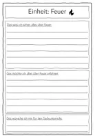 Vorschau - Unterrichtsreihen - Einheit zum Thema Feuer Klasse 3/4 - Seite 1
