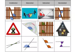Vorschau - Arbeitsblätter - Winkelbeziehungen - Legeübung oder Arbeitsblatt - Seite 2