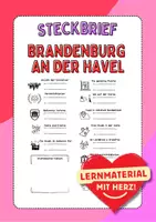 Vorschau - Arbeitsblätter - Steckbrief Brandenburg an der Havel, Stadt Deutschland - Deckblatt