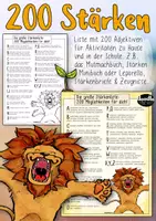 Vorschau - Fördermaterial/Inklusion - 200 Stärken - Stärkenliste für die Schule und zu Hause - Deckblatt