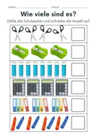 Vorschau - Arbeitsblätter - Schulsachen Zählen/Mathematik - Klasse 1 und 2 - Seite 2