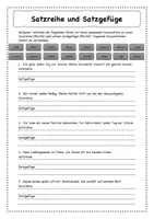 Vorschau - Arbeitsblätter - Satzreihe und Satzgefüge - Konjunktionen anwenden - Deckblatt
