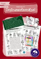 Vorschau - Arbeitsblätter - Instrumentenrätsel Suchsel - Deckblatt