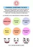 Vista previa - Tarjetas / Manipulativos - JUEGO DE CHARADAS IMITACIÓN EMOCIONES - página 1