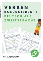 Vorschau - Arbeitsblätter - DaZ/DaF Arbeitsblätter // Verben konjugieren II - Deckblatt