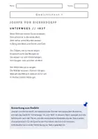 Vorschau - Klassenarbeiten - Vergleichende Gedichtanalyse "Unterwegs" Klausurvorbereitung - Seite 2