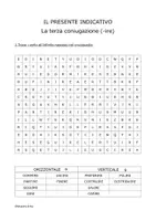 anteprima - Esercizi - presente indicativo: la terza coniugazione (con autocorrezione) - Pagina di copertina