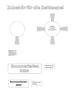 Vorschau - Mal- und Bastelvorlagen - Zeitkapsel für die Sommerferien als Ferienbeschäftigung - Seite 1