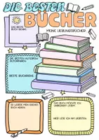Vorschau - Arbeitsblätter - Meine Lieblingsbücher - Steckbrief Reflexion Lesen - Ideen für den Schulstart - Seite 2
