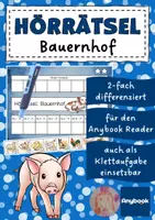 Vorschau - Arbeitsblätter - AnybookPro Material: Hörrätsel Bauernhof - Deckblatt