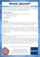 Vorschau - Arbeitsblätter - AnybookPro Material: Hörrätsel Bauernhof - Seite 1