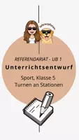 Vorschau - Stundenentwürfe - Unterrichtsentwurf und UB-Material - Turnen - Deckblatt