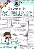 Vorschau - Arbeitsblätter - Schuljahresende | So war mein Schuljahr | Mini-Lapbook - Deckblatt