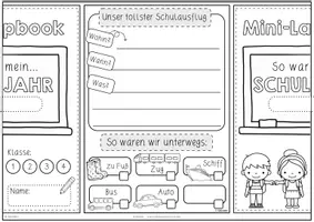Vorschau - Arbeitsblätter - Schuljahresende | So war mein Schuljahr | Mini-Lapbook - Seite 3